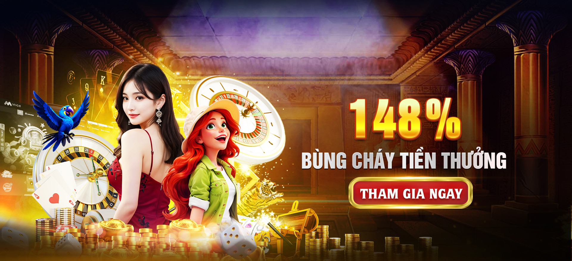 Hình ảnh quảng cáo của nohu888 hiển thị nền tảng và các lợi ích