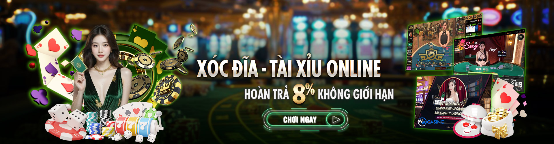 Hình ảnh quảng cáo của nohu888 hiển thị nền tảng và các lợi ích